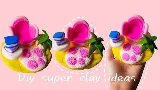 DIY super clay sofa || Cute clay craft ideas || Cute miniature clay decor ideas || Art by Sanjida