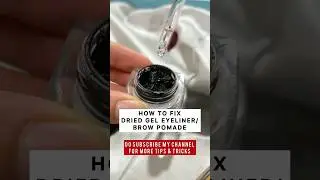 КАК ИСПРАВИТЬ ЗАСОХШУЮ ГЕЛЕВУЮ ПОДВОДКУ ДЛЯ ГЛАЗ/ПОМАДУ ДЛЯ БРОВЕЙ #inglot #mabelline #vega #eyel...