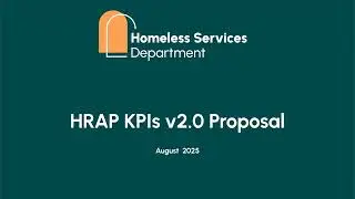 Homelessness Response System Steering and Oversight Committee: Aug. 22, 2025