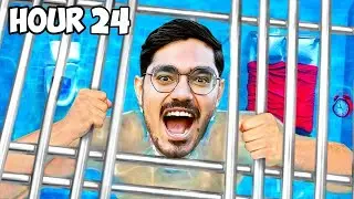 24 Hours in Swimming Pool Challenge   अब 24 घंटे इस पूल से बाहर नहीं आ सकते   Will We Survive