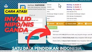 Cara Atasi Invalid NIPD atau NIS Ganda Di Dapodik 2025