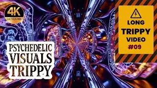 4K LONG Trippy Videos #09 - Fractals Zoom - Best Psychedelic Visuals - Psychedelic Trance Music