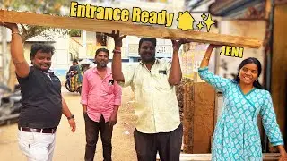 வாசக்கால் ரெடி… வீடு இன்னும் அழகா 😍//House Wood Work Progress – /JENI