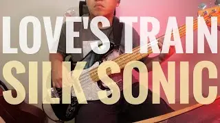 [Bass Cover] Love's Train - Silk Sonic / Fender MIM P2M Jazz Bass V #645