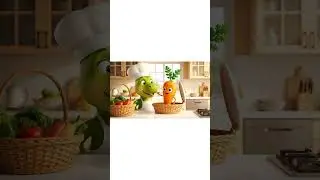 know the names of kitchen ingredients || 3D animation #kitchentips #cartoon #3danimation #aniashorts