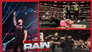 Roman Reigns attack brownson Reed! RAW review! Jimmy uso attack CM pank 
