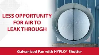 Chore-Time Galvanized Fan with HYFLO&reg; Shutter