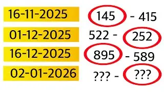 Thailand Lottery 3up Driect Set 3D-02.01.2026 | Thai Lottery Result Today Live