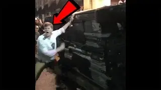 EAGLES FANS FLIP A CAR OVER #SUPERBOWL EAGLES WIN CITY OF PHILADELPHIA