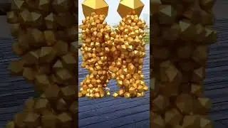 60 Little Golden Ball characters walking and colliding #金球 #Magnetic Wanhe Plan