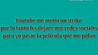 Youtube me dio un strike