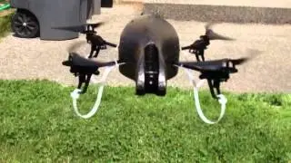 A.R. Drone zip tie landing gear