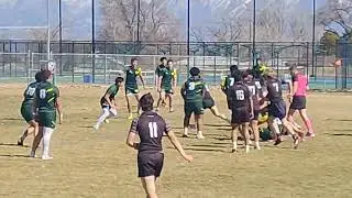 David's Ruck over that leads to his assist Try for Mydas.