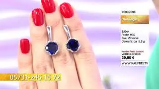 Damenring mit blaum Zirkonia | Kaufbei Schmuck 70902095