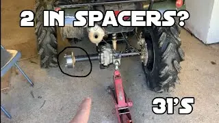2 in spacers on Foreman 520 with 31 og outlaws