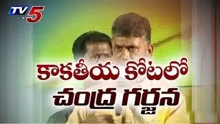 CBN promises sops for Telengana In Warangal Praja Garjana meeting