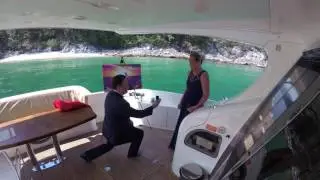 Epic Proposal and Engagement Idea Using Art on a Yacht!
