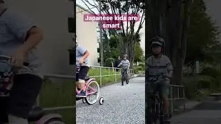 Japanese kids are smart #exploringjapan #japan #travelvlog #indianinjapan #japanesekids #cycling