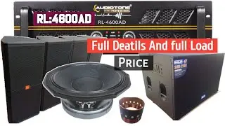 Audiotone Rl-4600ad Amplifier Full Information Video | Rl-4600Ad Amplifier Load, Overload, Sound