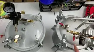 Pressure Pot Comparison Harbor Freight Conversion VS CATechnologies