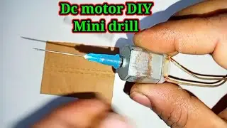 Dc motor DIY mini drill is very simple | Low-cost, and perfect for small drilling work