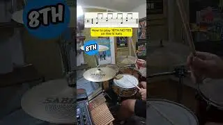 🥁 How to play 16TH NOTES on the HI HATS!  Beginner Drum Lesson #shorts #drumlessons #drumgroove