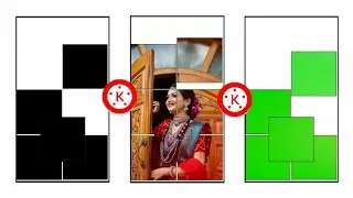 Puzzle effects editing in kinemaster ।। New Green Screen video status edit in kinemaster । Black scr