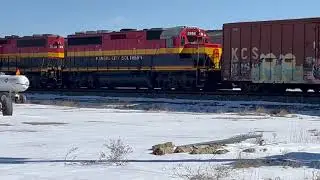 THREE TRAINS IN ONE?!? KCS GP 38-3's?!? NORFOLK SOUTHERN?!?