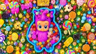 I Pour Mesmerizing Crystal Candy Beads Over a Hidden Portal Gate &ndash; ASMR Magic