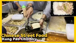 Chinese Street Food Now In Hyderabad | Thai Kung Pao Chili Dry Canton Food Cart 😋