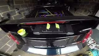 TRD JDM Rear filler plate install