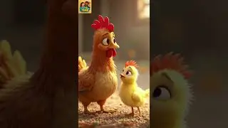Hen Chick Wants to Fly | Funny Yellow Chick Shorts #chicks #cartoon #trending