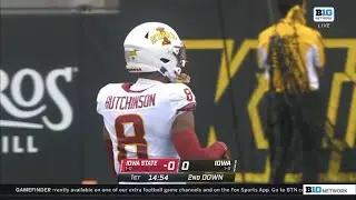 Xavier Hutchinson (Iowa State WR #8) Vs. Iowa 2022