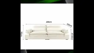 Relaxing White Sofa Nordic Lazy Elegant Soft Minimalist Puff Sofa Bedrooms Reclining Divani Da So...