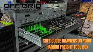 Installing Soft Close Drawers On My Harbor Freight Series 3 US General Tool Box