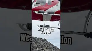 Remote construction progress update. Building the highest weather station in the Chugach mountains