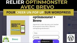 Cr&eacute;er un pop-up pour un site WORDPRESS avec OPTINMONSTER et recevoir les leads dans BREVO