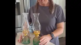 Vintage Glass Oil Lamps/Lanterns