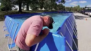 Pool & Dock Setup for Dog Sport Competition (Timelapse) - Dock Jumping