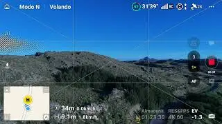 Telemetría de vuelo de Air 3s, despegue a 1800 metros snm y altitud alcanzada de 500 m