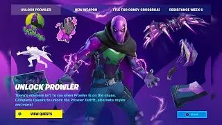 *LIVE* UNLOCKING PROWLER IN FORTNITE (CHALLENGE GUIDE)