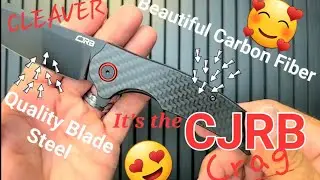 CJRB Crag Great Carbon Fiber and Nice Cleaver Blade From Artisan Unlike that Gavko Great White Thing
