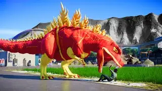 ⚡ Flash Godzilla vs. Galactus T-Rex! Adam Warlock Megalodon & Magneto Malusaurus Join the Battle! 🦖🔥