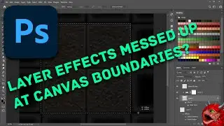 Photoshop layer effects issue at canvas boundaries: My fix