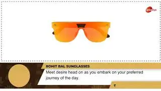 Rohit Bal Walnut Wood Mirrored Shield Sunglasses for Men (716)