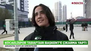 Kocaelispor taraftarı Başkent'e çıkarma yaptı