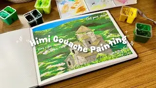 Relaxing Gouache Painting 🎨 Balancing Work & Art | Creative Vlog