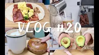 week vlog #20 |上班族一周早餐计划| 家用咖啡机 | 再见2020 |快递开箱 | 早午餐