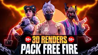 FREE FIRE 3D RENDER PACK || 50+ UNIQUE 3D RENDERS || HIGH QUALITY 3D RENDERS ||KARTIK GFX❤️