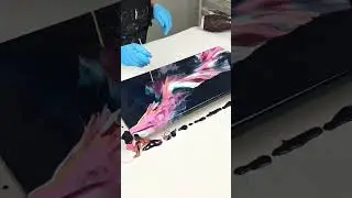 Hairdryer Acrylic Pour